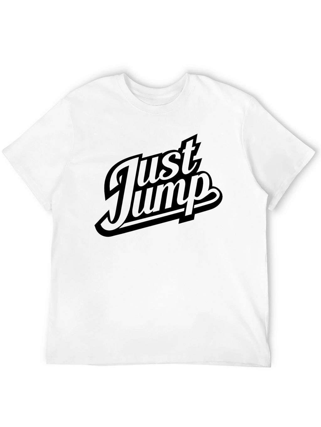 Just Jump Mens Black Graphic T-Shirt