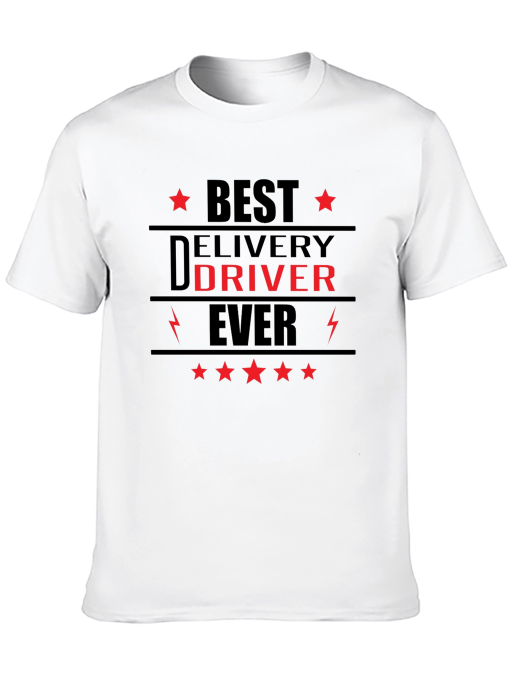 Best Delivery Driver Ever Black T-Shirt