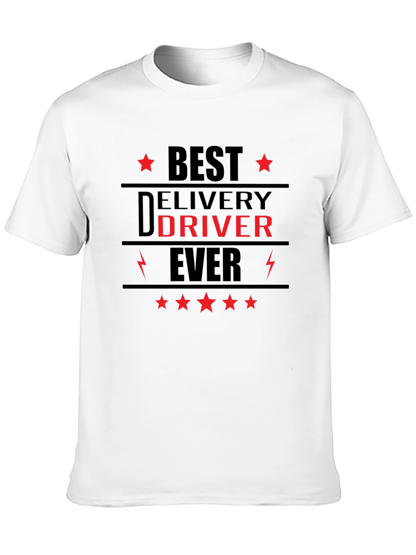 Best Delivery Driver Ever Black T-Shirt