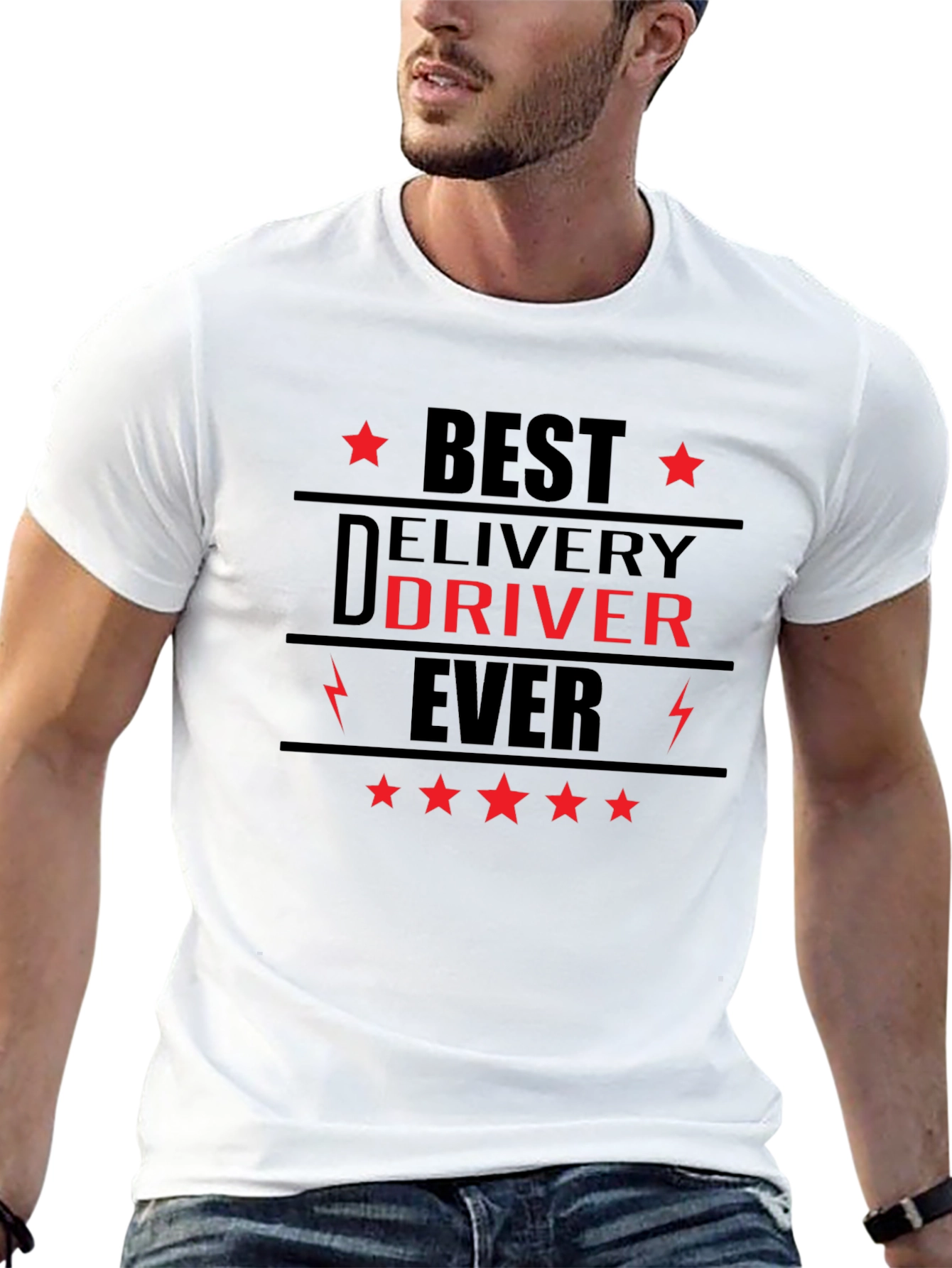 Best Delivery Driver Ever Black T-Shirt