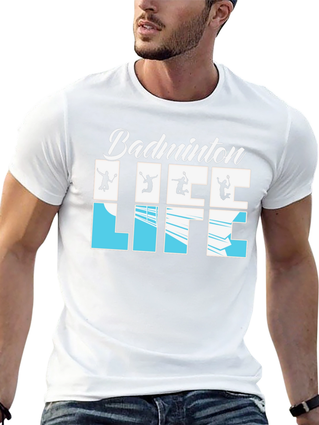 Badminton Life Graphic T-Shirt