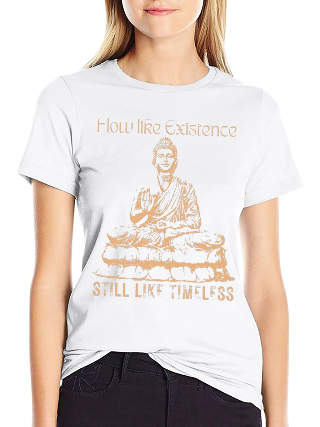 Flow Like Existence Buddha Graphic Tee