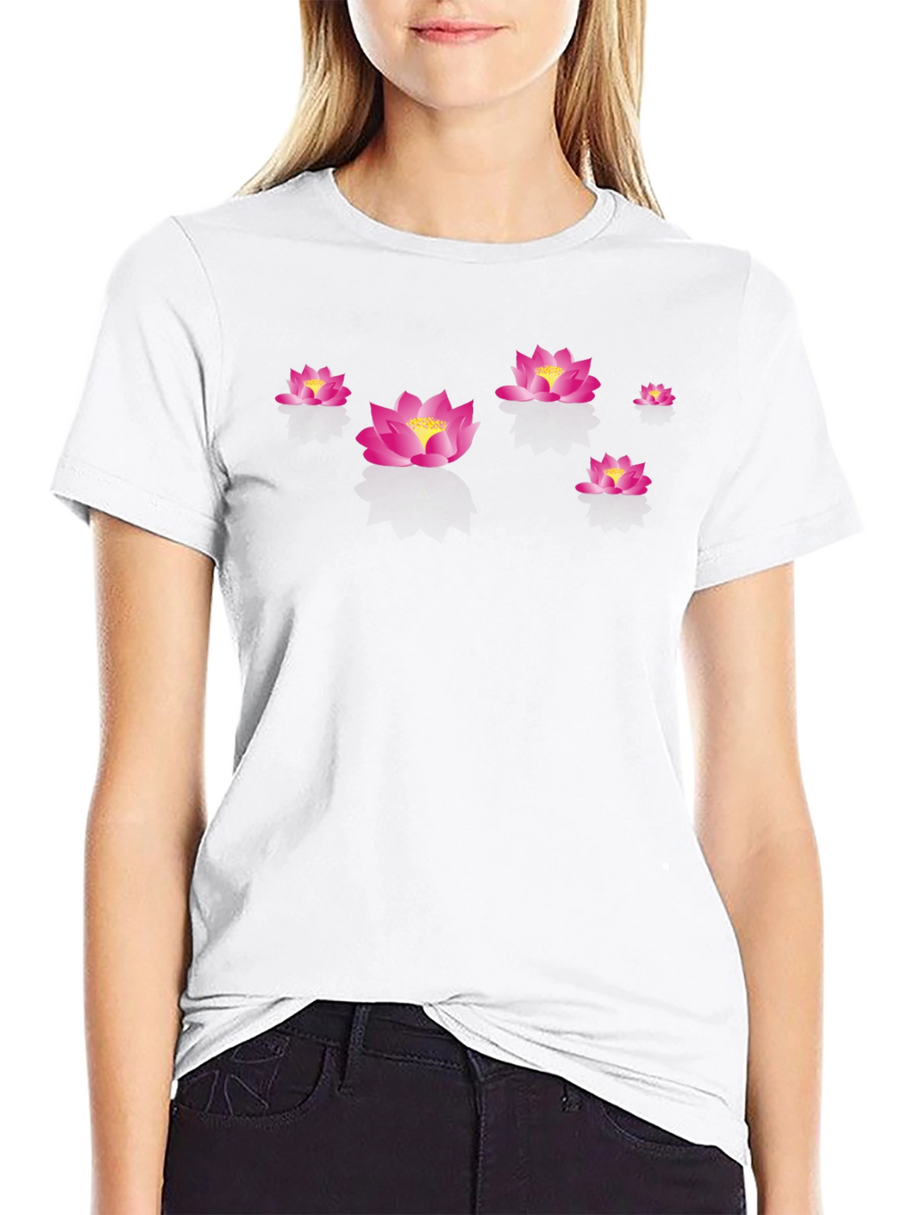 Black Lotus Blossom Tee