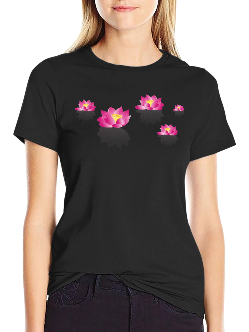 Black Lotus Blossom Tee