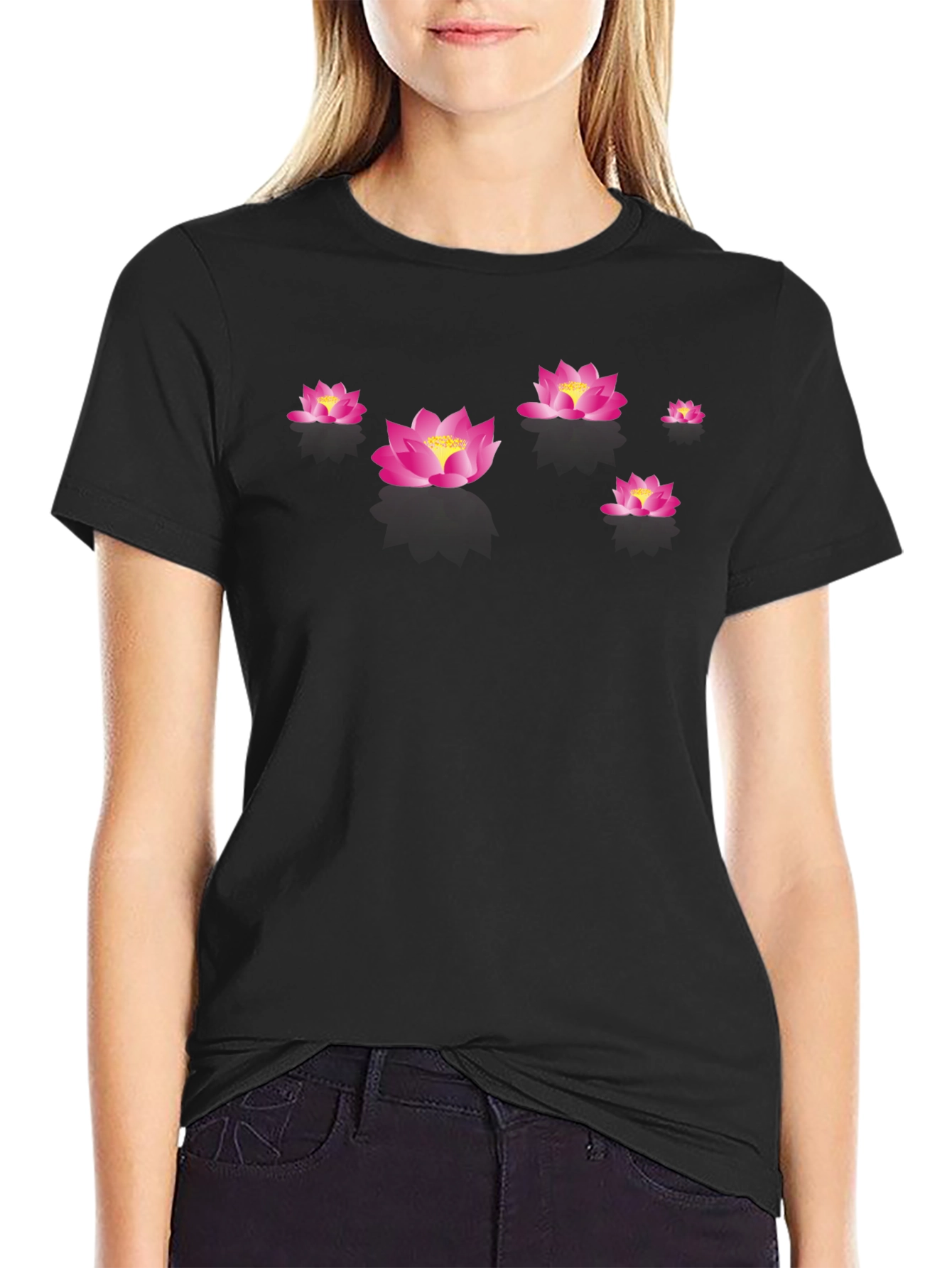 Black Lotus Blossom Tee