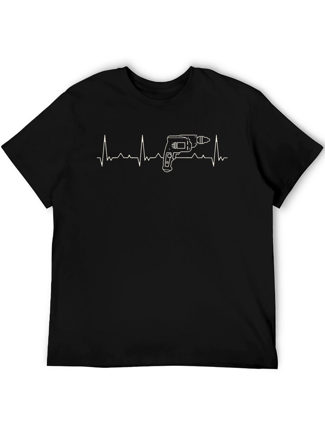 Electrician Heartbeat Graphic T-Shirt