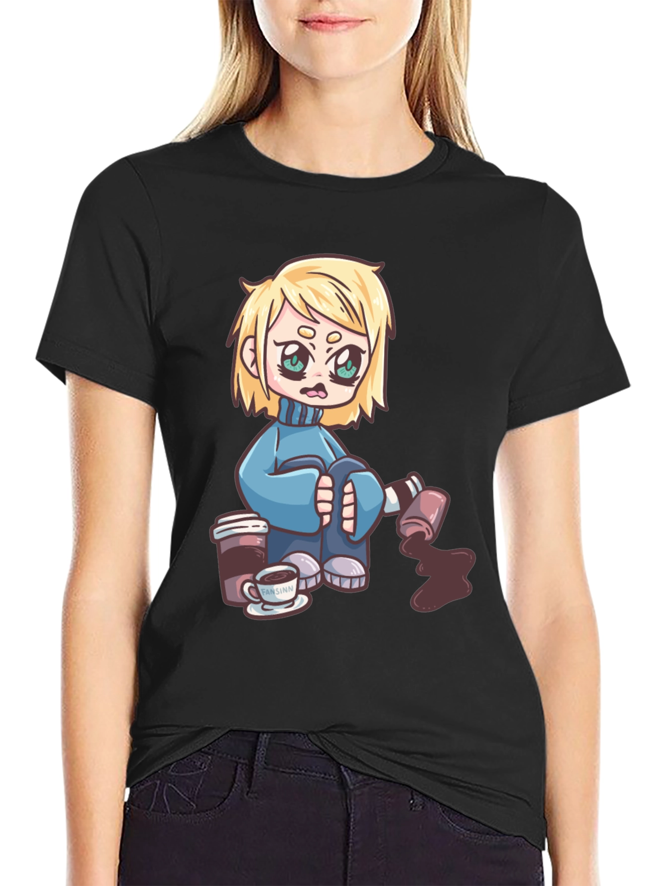 Cartoon Graphic Print T-Shirt