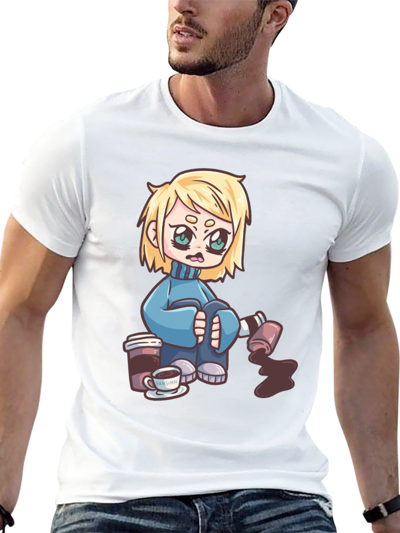 Cartoon Graphic Print T-Shirt
