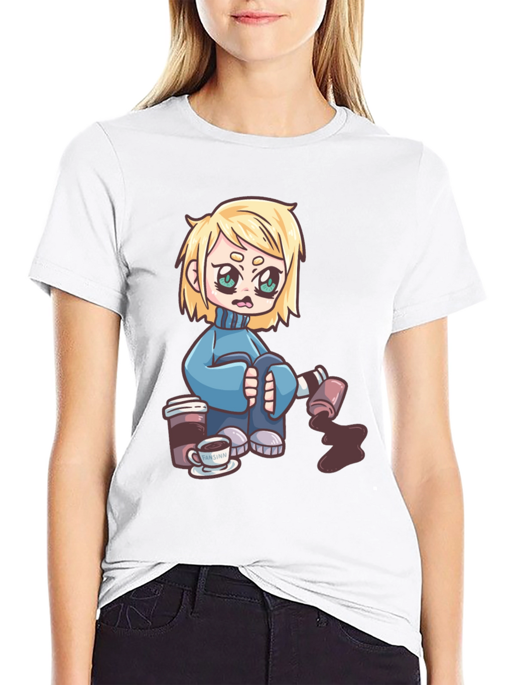 Cartoon Graphic Print T-Shirt