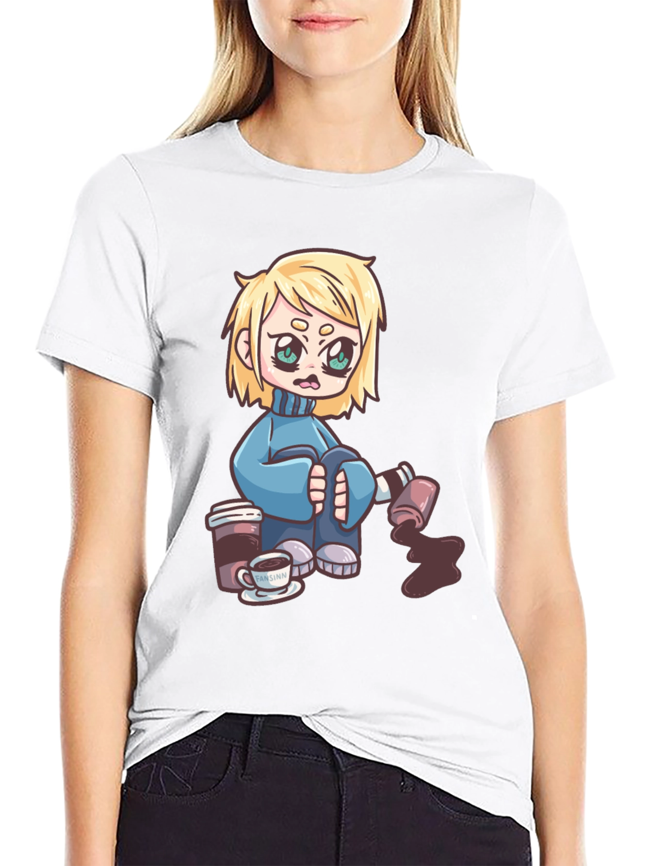 Cartoon Graphic Print T-Shirt