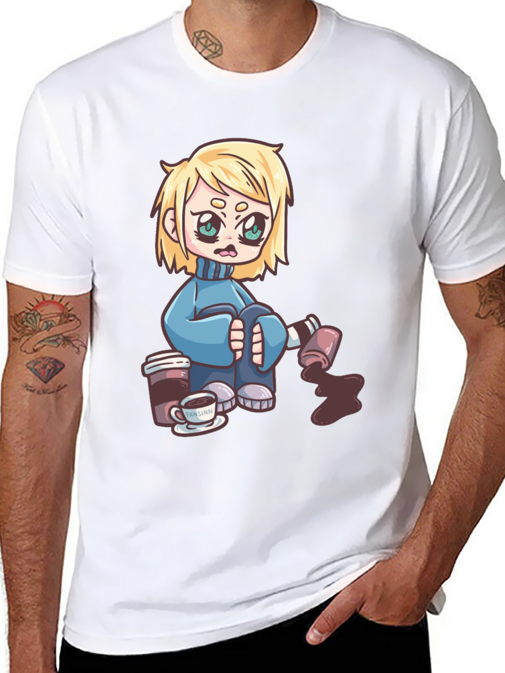 Cartoon Graphic Print T-Shirt