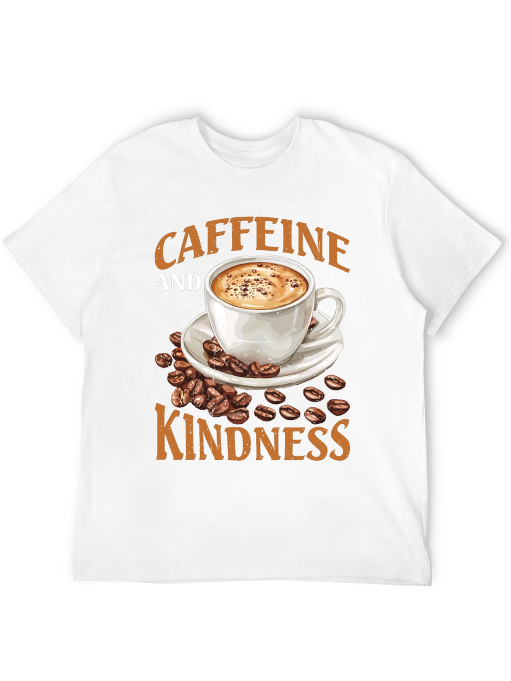 Caffeine and Kindness Graphic T-Shirt