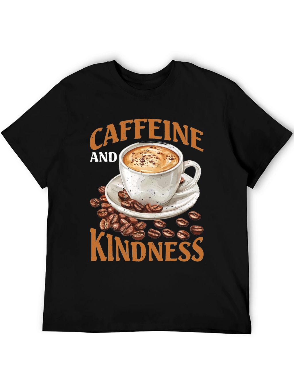 Caffeine and Kindness Graphic T-Shirt