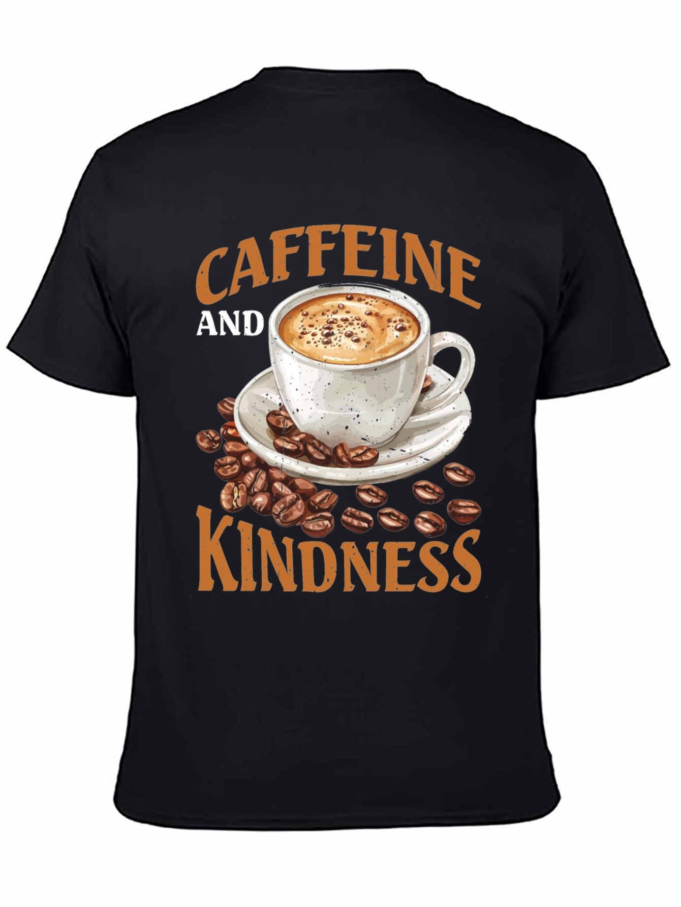Caffeine and Kindness Graphic T-Shirt