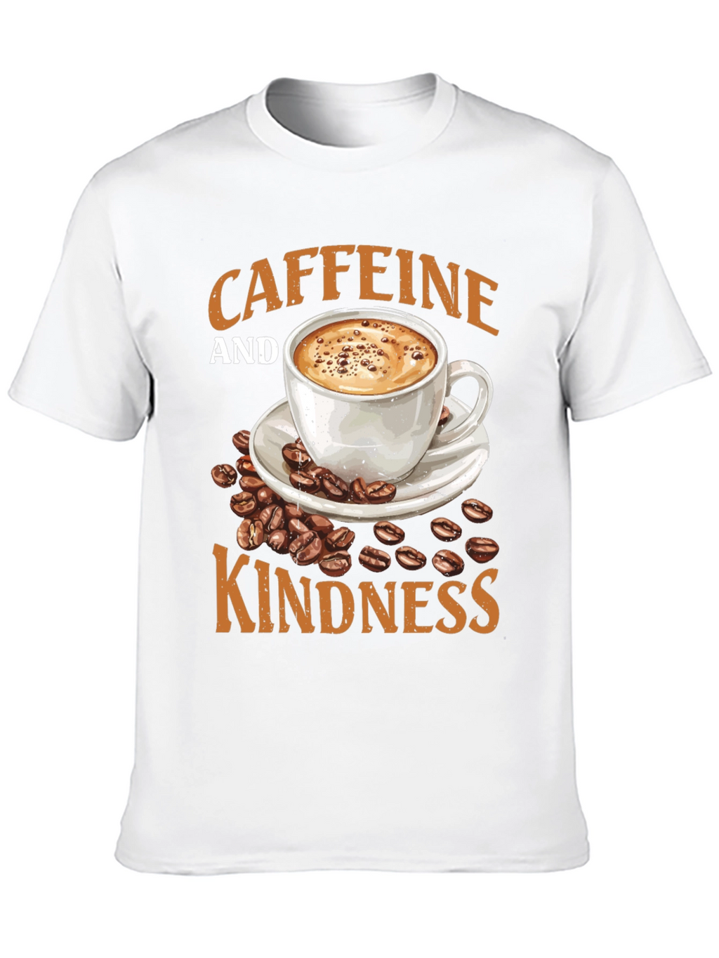 Caffeine and Kindness Graphic T-Shirt