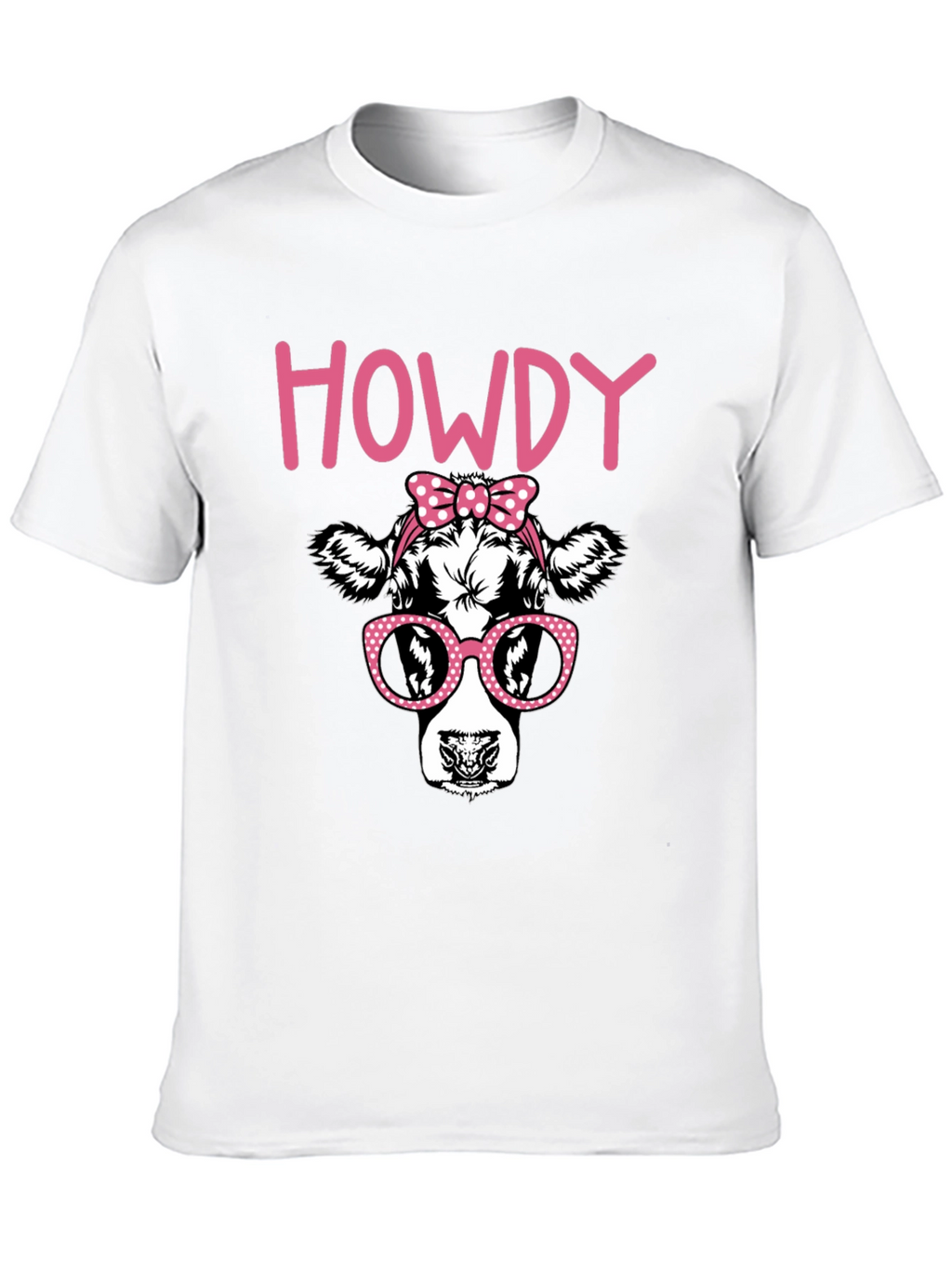 Howdy Cow Graphic T-Shirt - Black
