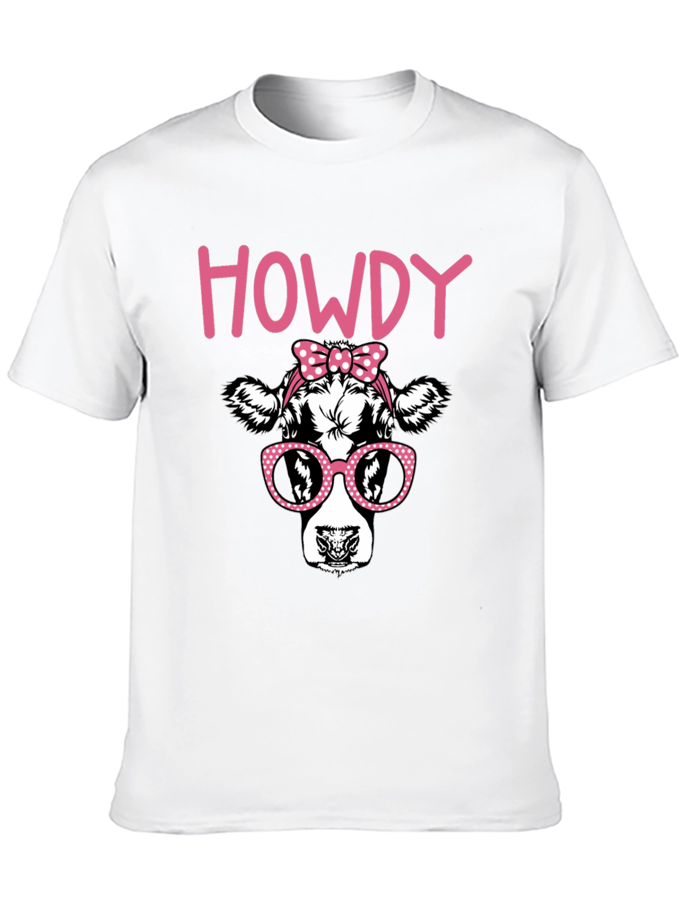 Howdy Cow Graphic T-Shirt - Black