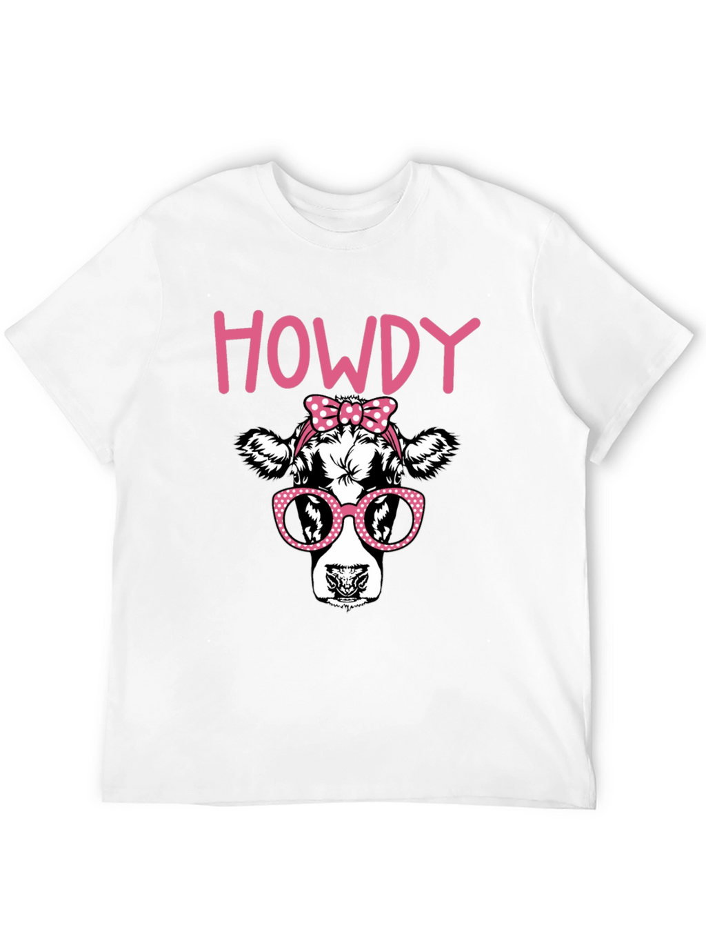 Howdy Cow Graphic T-Shirt - Black