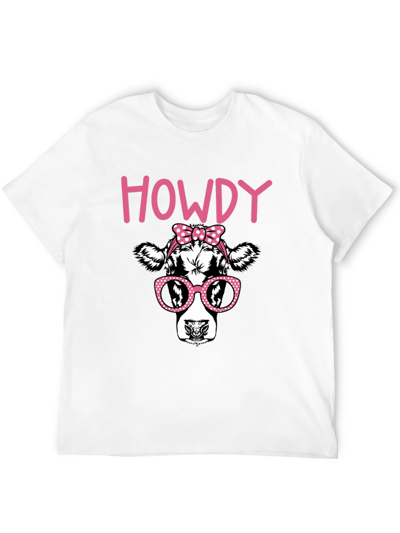 Howdy Cow Graphic T-Shirt - Black