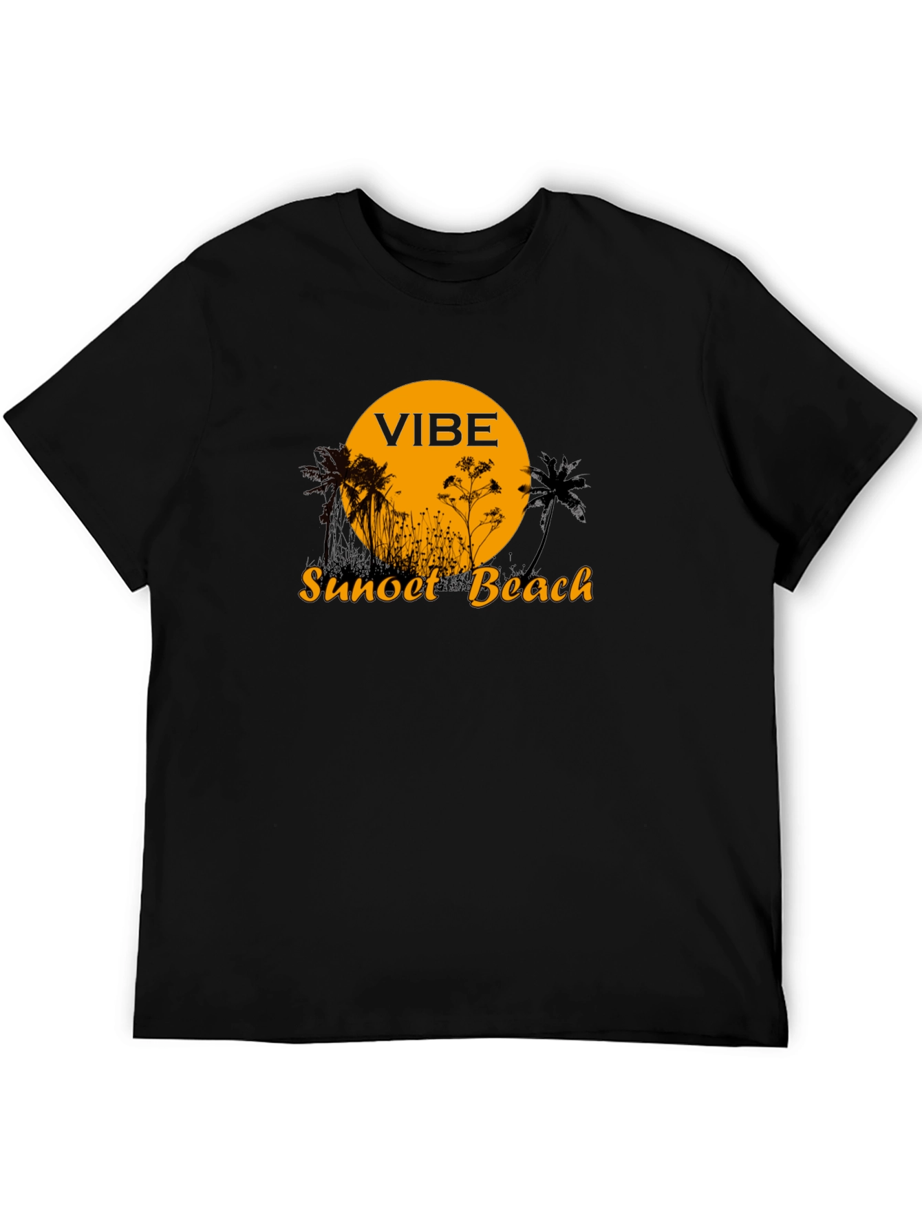 Vibe Sunset Beach Graphic T-Shirt