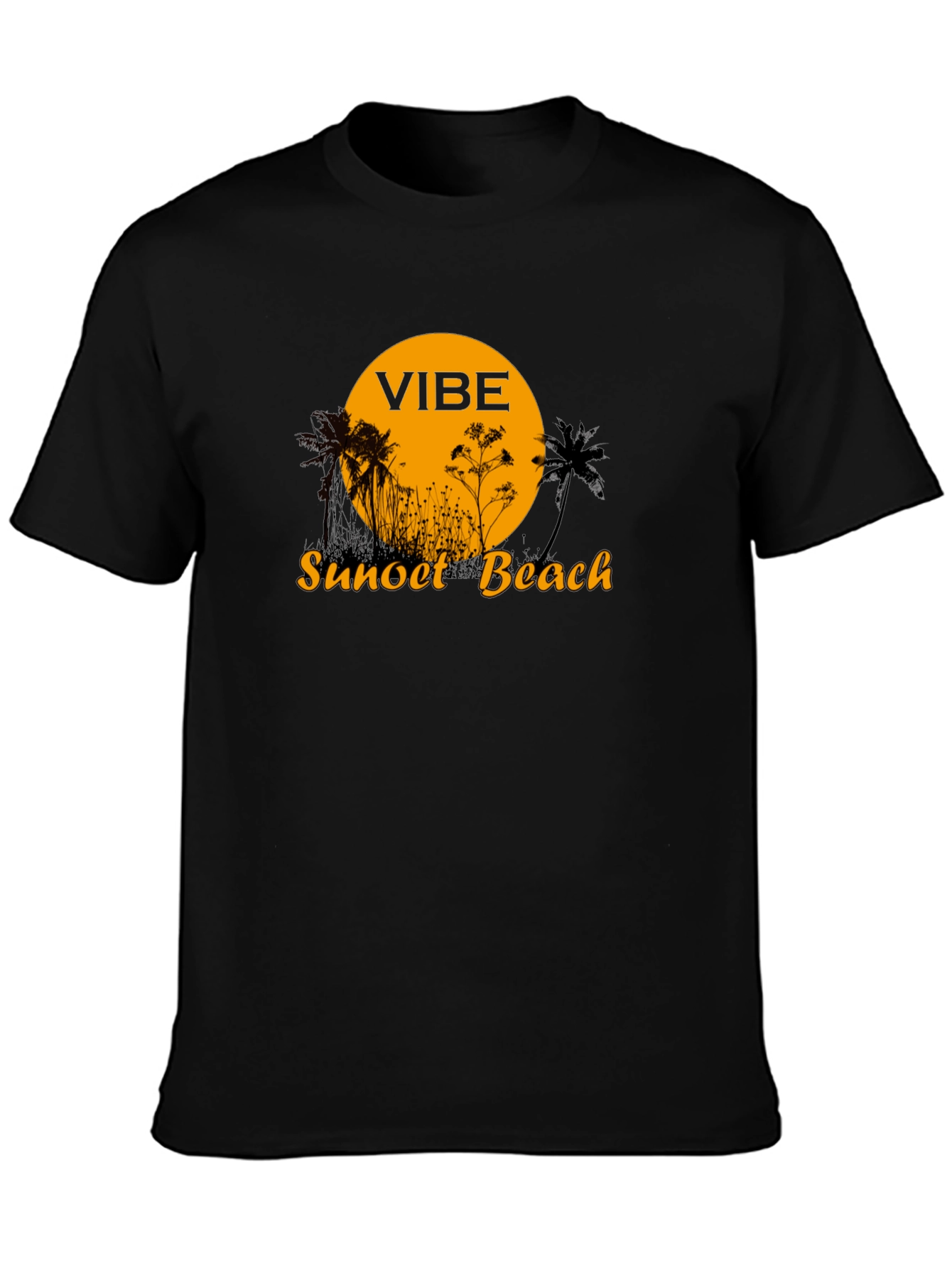 Vibe Sunset Beach Graphic T-Shirt