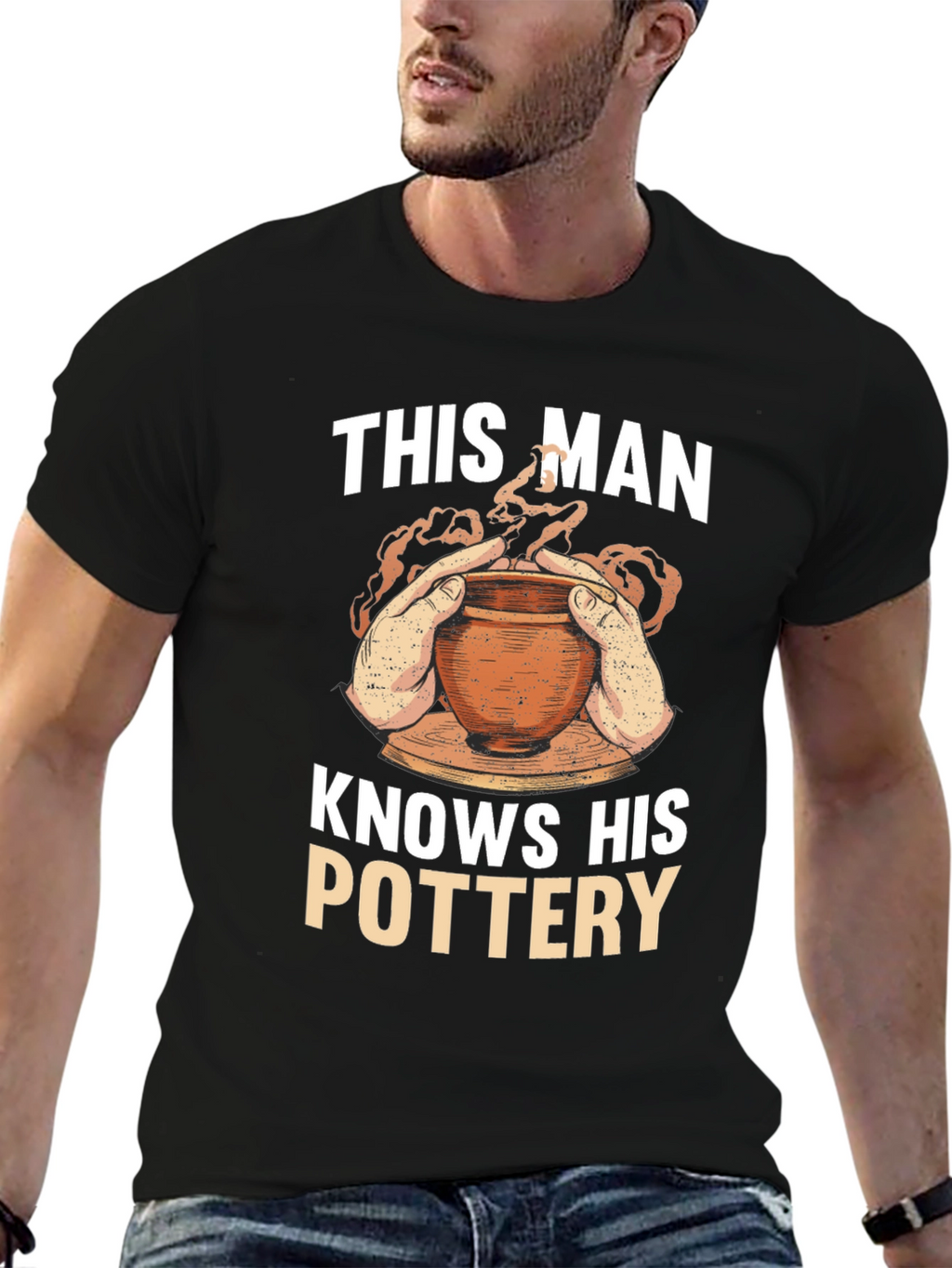 Pottery Enthusiast T-Shirt - This Man Knows His Pottery