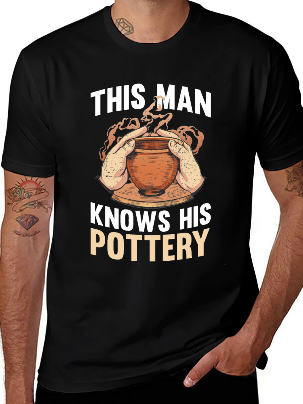 Pottery Enthusiast T-Shirt - This Man Knows His Pottery