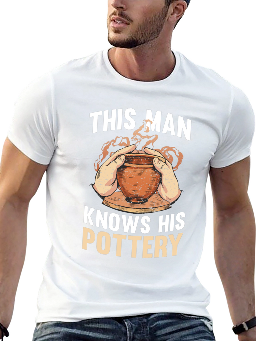 Pottery Enthusiast T-Shirt - This Man Knows His Pottery