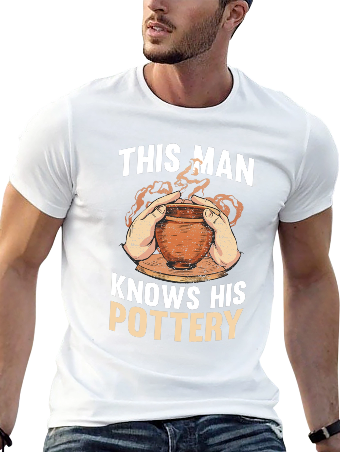 Pottery Enthusiast T-Shirt - This Man Knows His Pottery