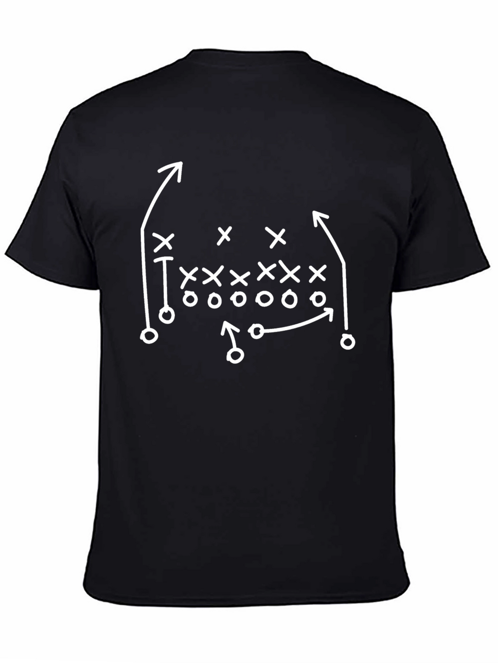 Football Play Diagram Tee - Offensive Strategy