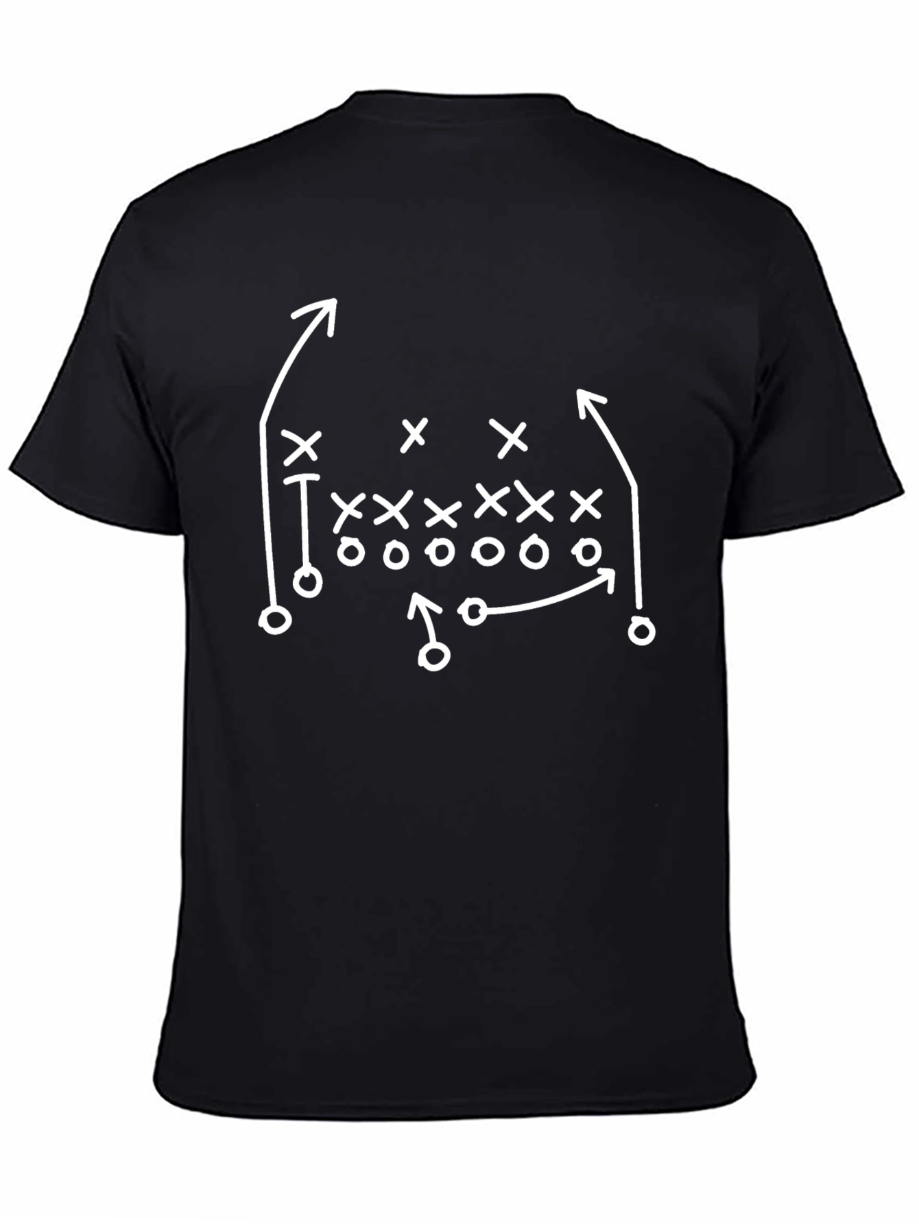 Football Play Diagram Tee - Offensive Strategy