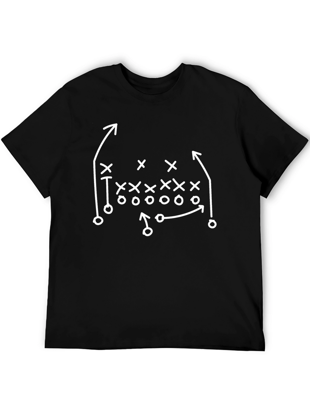 Football Play Diagram Tee - Offensive Strategy