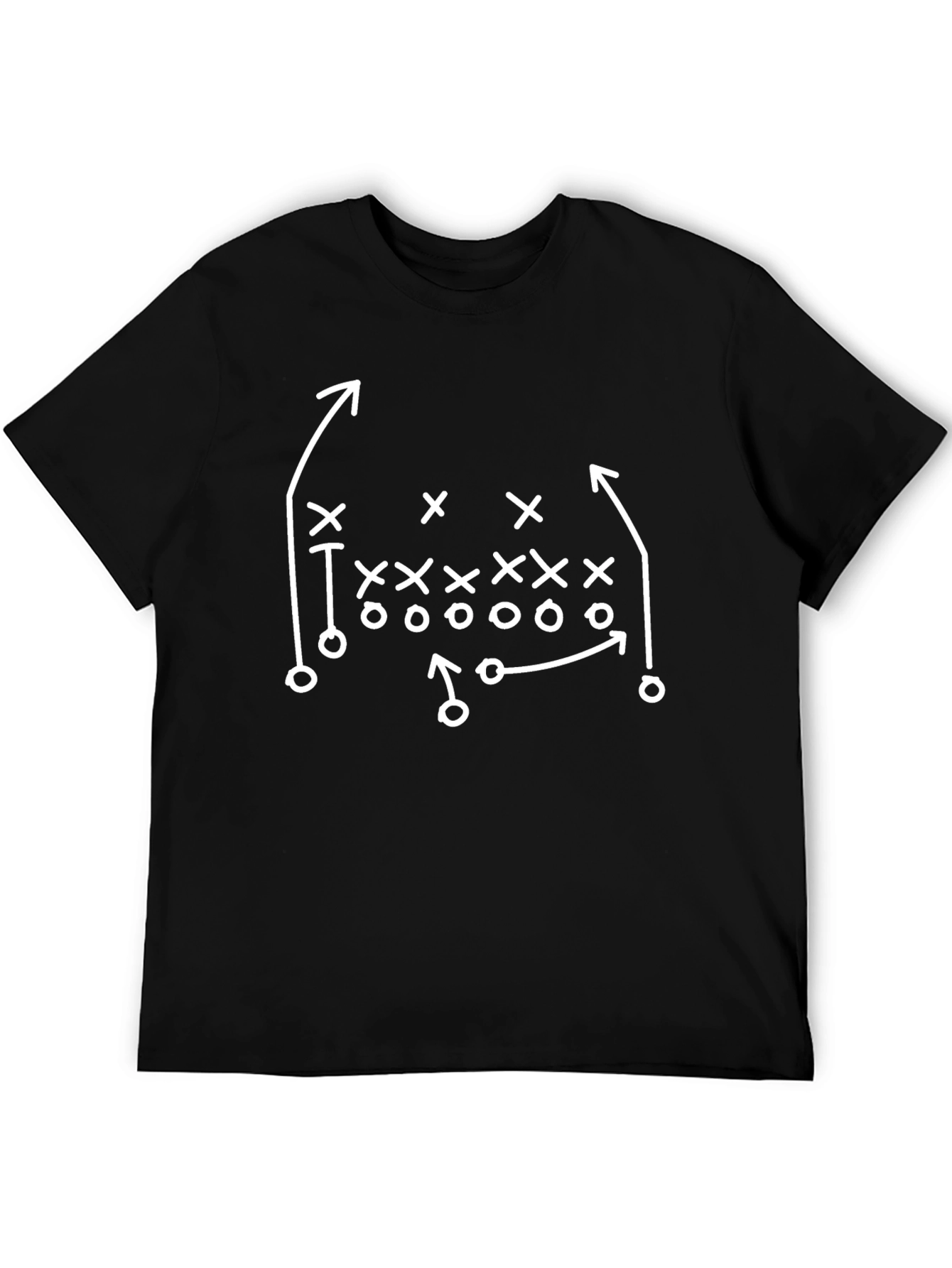 Football Play Diagram Tee - Offensive Strategy