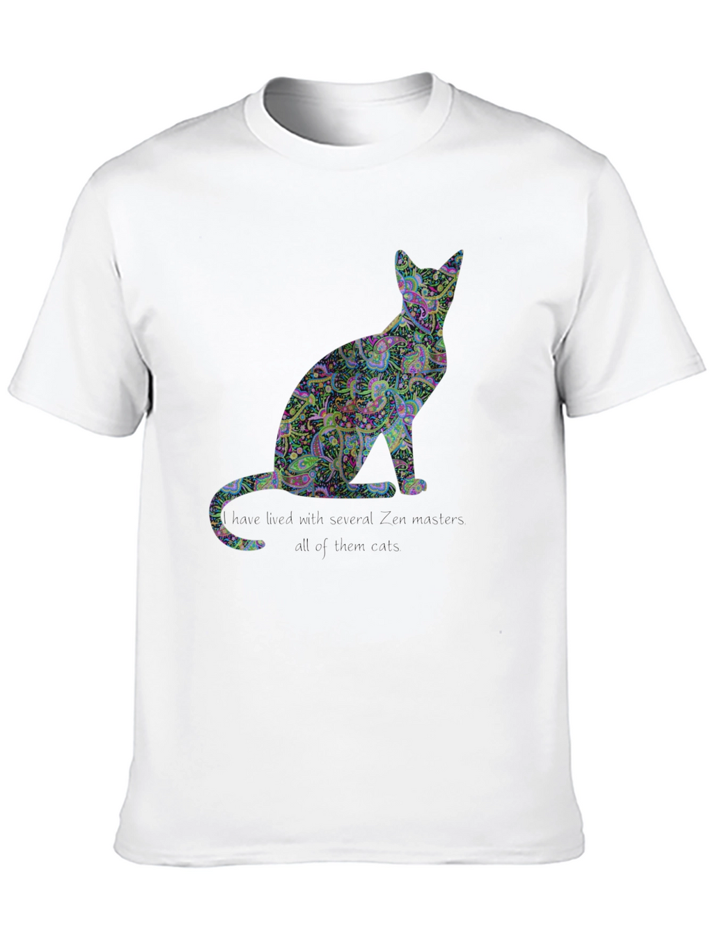 Paisley Cat T-Shirt - Unique Design
