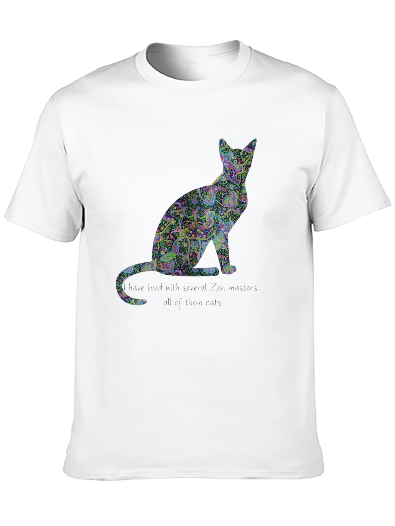 Paisley Cat T-Shirt - Unique Design