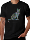 Paisley Cat T-Shirt - Unique Design