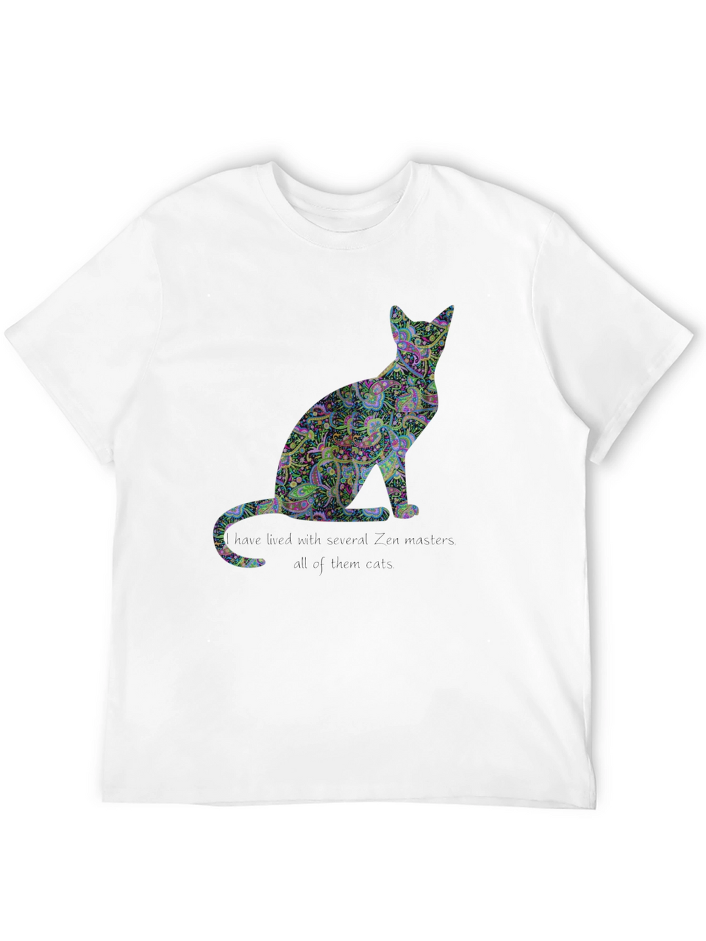 Paisley Cat T-Shirt - Unique Design