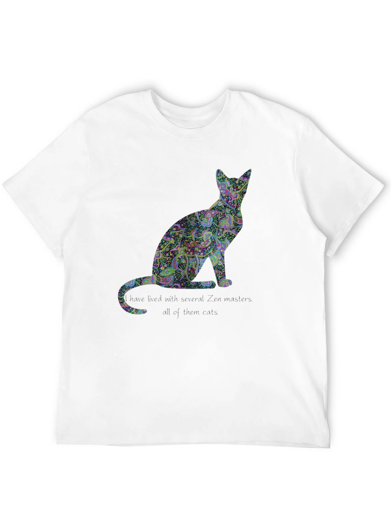 Paisley Cat T-Shirt - Unique Design