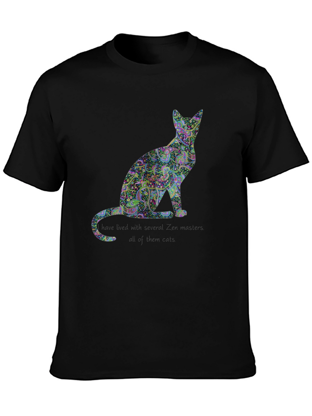 Paisley Cat T-Shirt - Unique Design