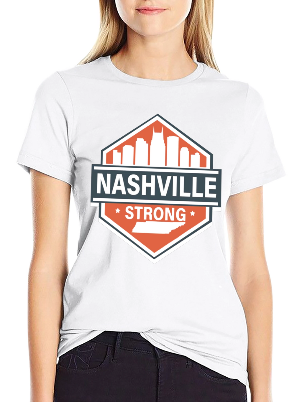 Nashville Strong Graphic Tee - City Skyline