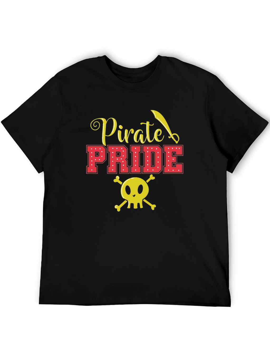 Pirate Pride Graphic T-Shirt - Black Cotton Tee