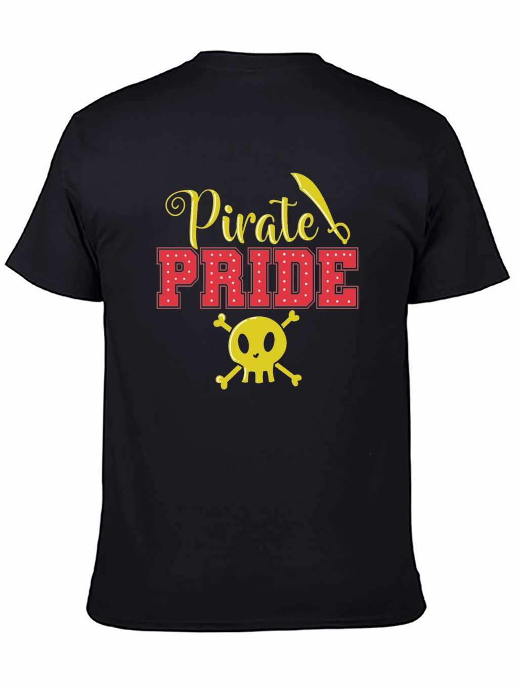 Pirate Pride Graphic T-Shirt - Black Cotton Tee