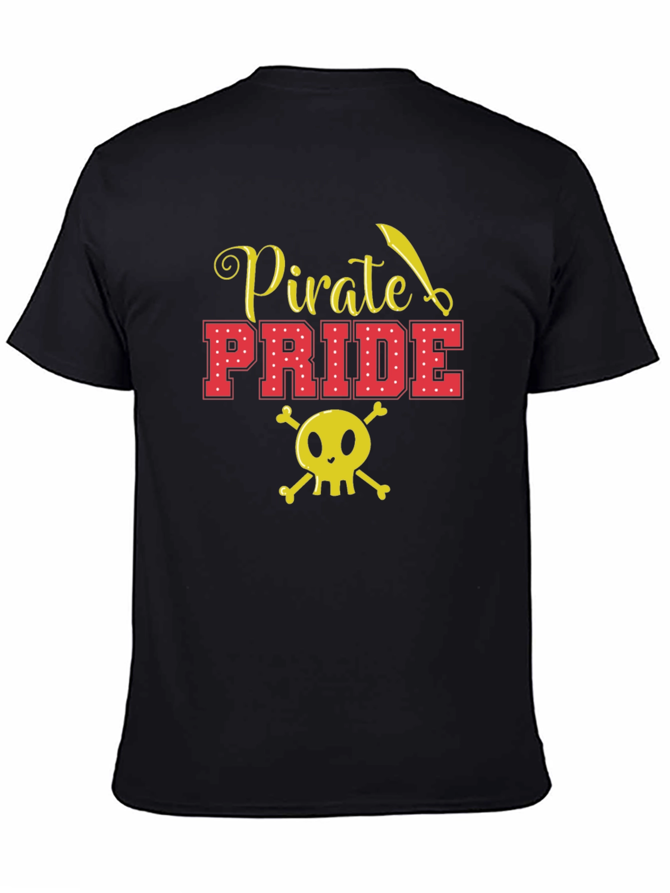 Pirate Pride Graphic T-Shirt - Black Cotton Tee