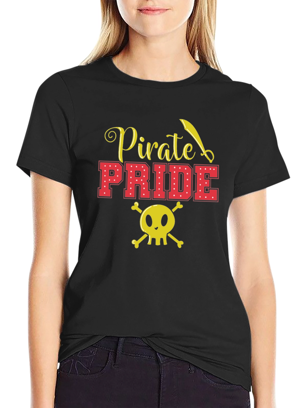 Pirate Pride Graphic T-Shirt - Black Cotton Tee
