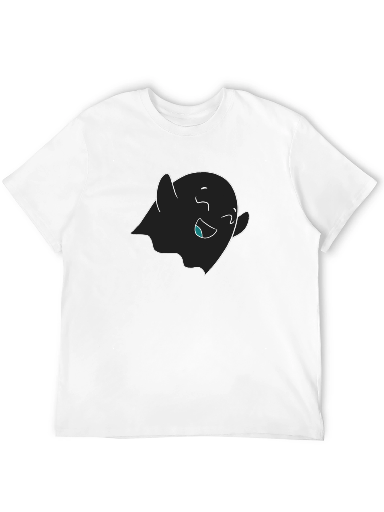 Cute Ghost Graphic Black T-Shirt