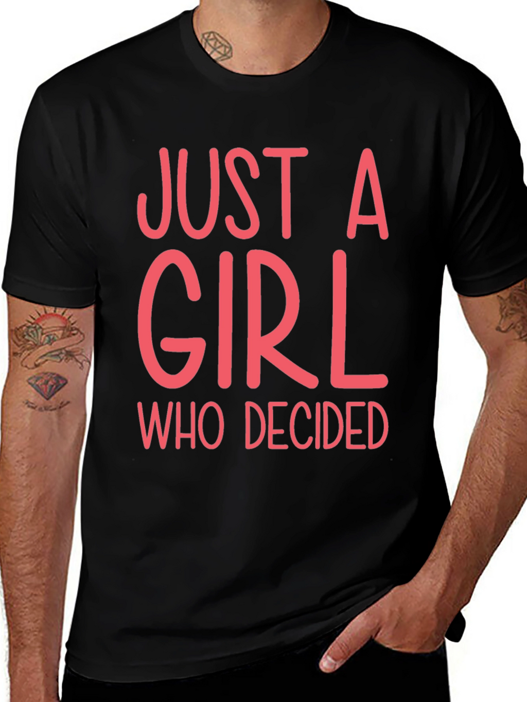 Just A Girl Who Decided Graphic Tee