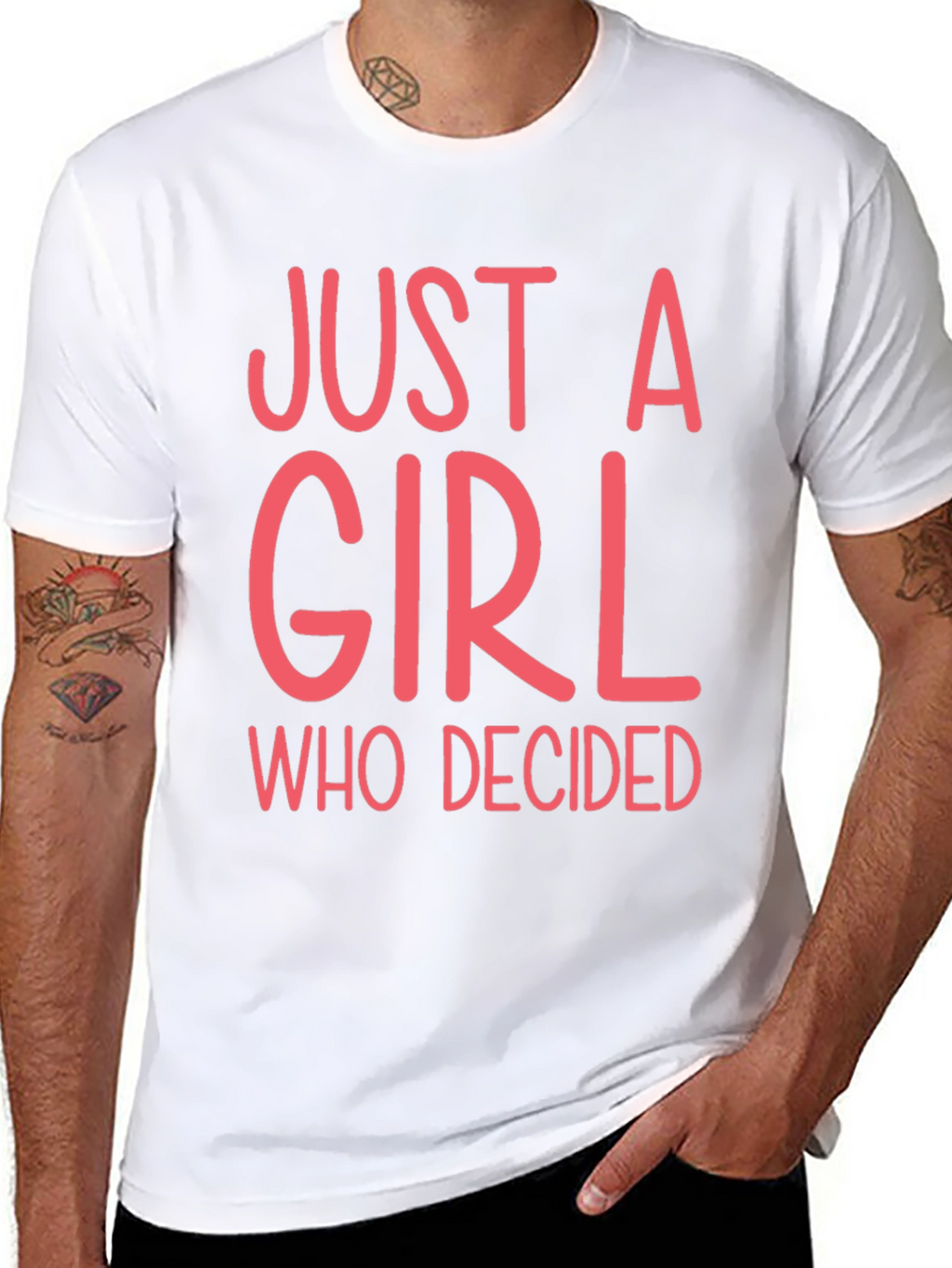 Just A Girl Who Decided Graphic Tee
