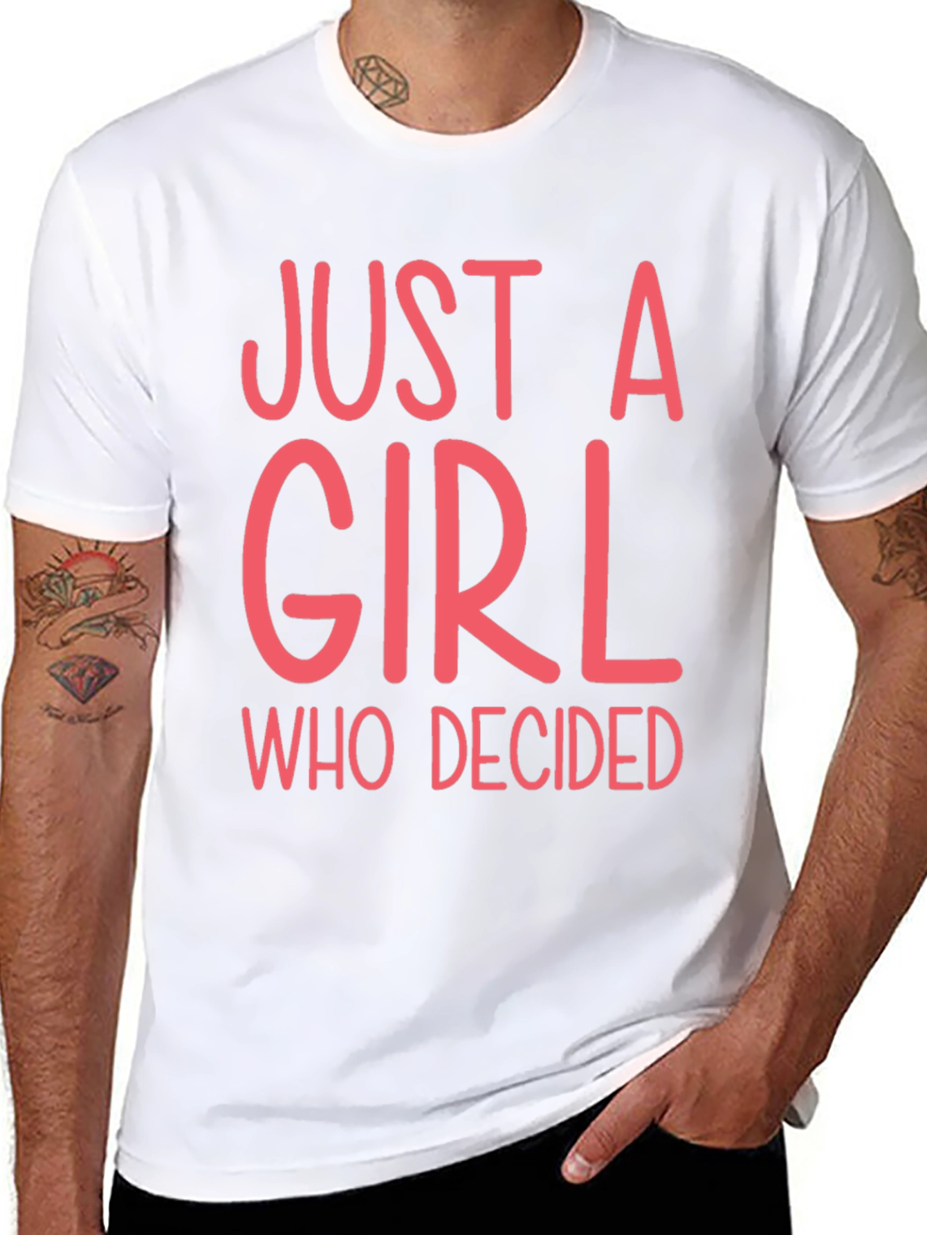 Just A Girl Who Decided Graphic Tee