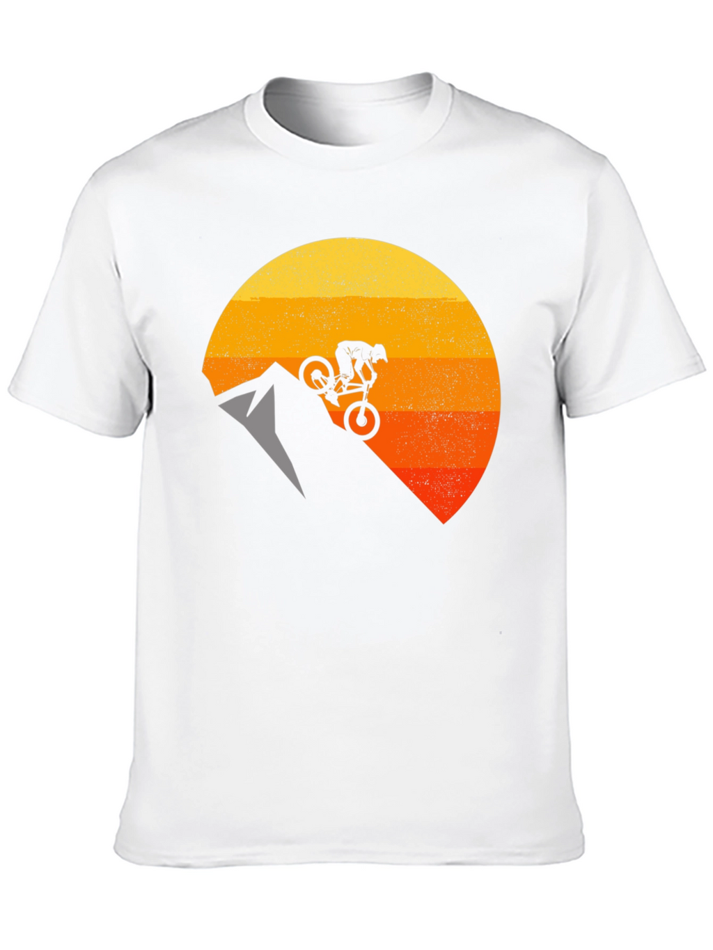 Mountain Biker Sunset Graphic T-Shirt