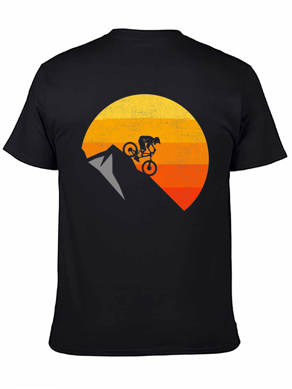 Mountain Biker Sunset Graphic T-Shirt